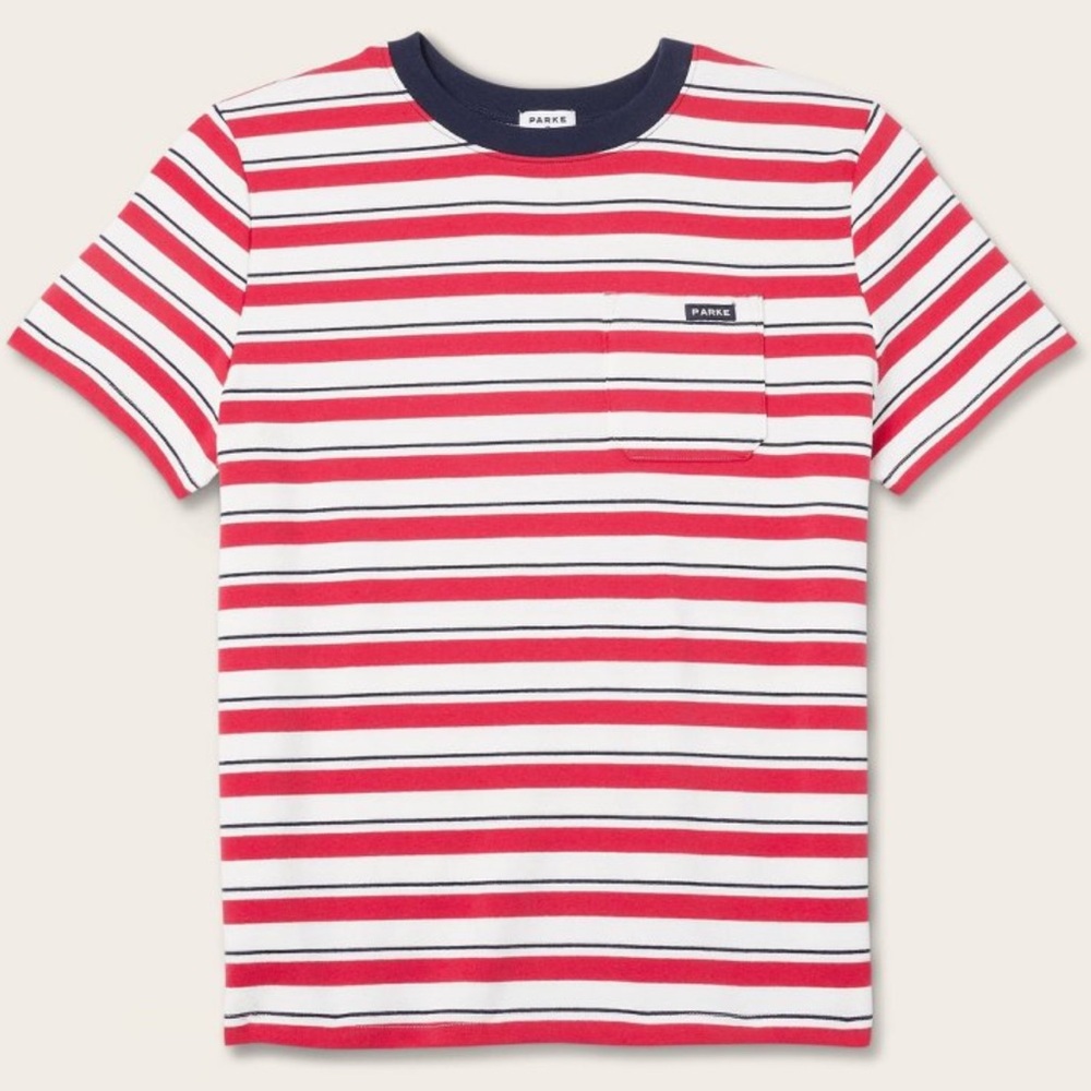 *New* Parke x Target Women’s Striped Short Sleeve Crewneck Pocket T-Shirt